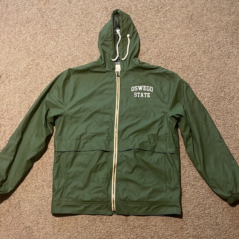Green Oswego State Rainjacket